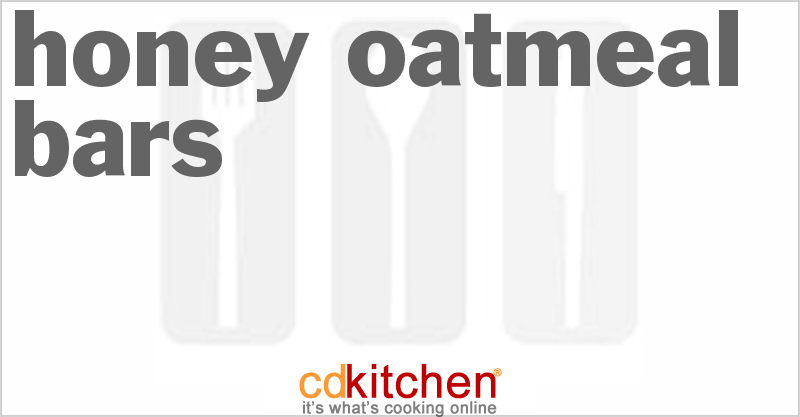 Honey Oatmeal Bars - CDKitchen.com