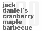 recipe for jack daniel's cranberry maple barbecue sauce