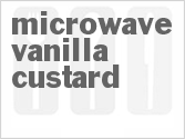 recipe for microwave vanilla custard