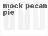 recipe for mock pecan pie