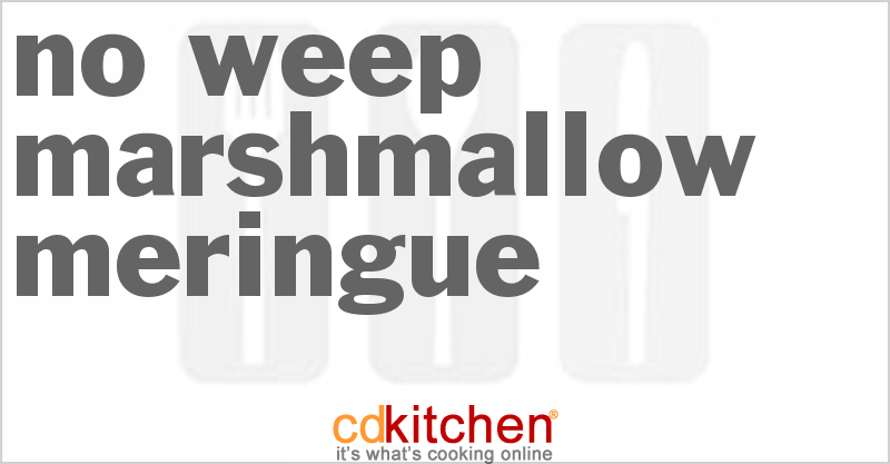 No-Weep Marshmallow Meringue - CDKitchen.com