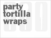 recipe for party ham and cheese tortilla wraps