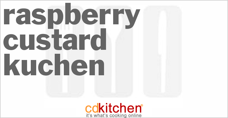Raspberry Custard Kuchen - CDKitchen.com
