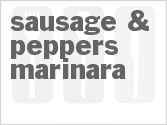 recipe for sausage & peppers marinara