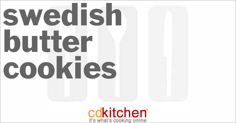 Swedish Butter Cookies - CDKitchen.com