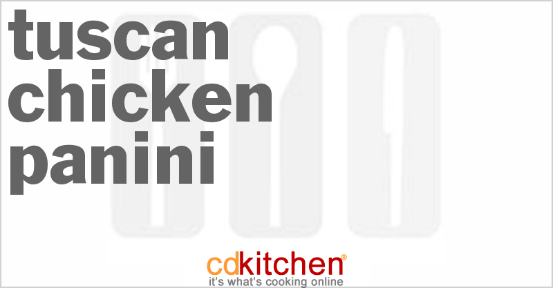 Tuscan Chicken Panini - CDKitchen.com
