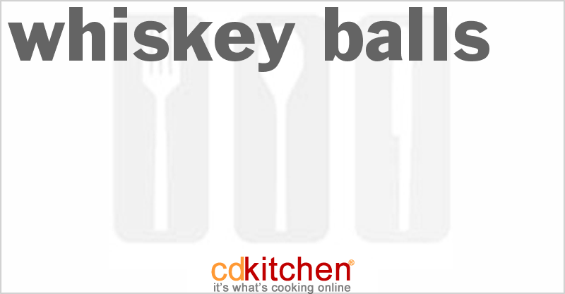 Whiskey Balls - CDKitchen.com