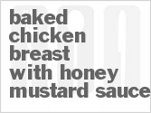 Baked Chicken Breast with Honey Mustard Sauce