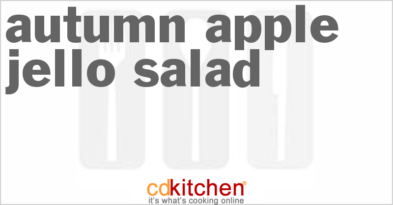Autumn Apple Jello Salad - CDKitchen.com