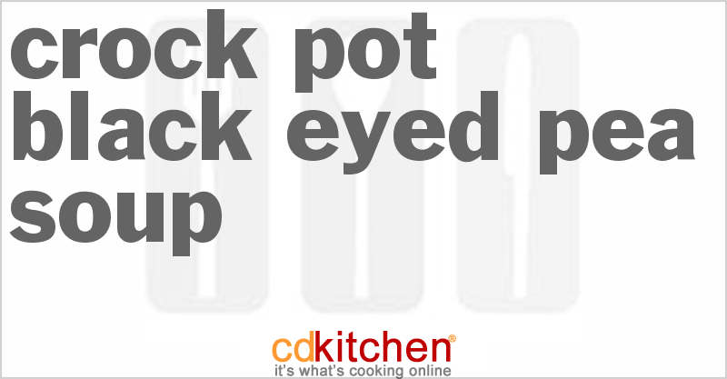 Black Eyed Pea Soup - CDKitchen.com