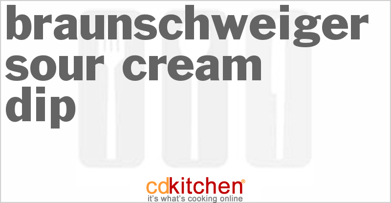 Braunschweiger Sour Cream Dip - CDKitchen.com