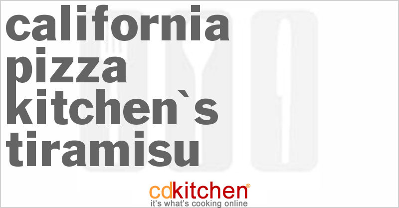 California Pizza Kitchen's Tiramisu - CDKitchen.com