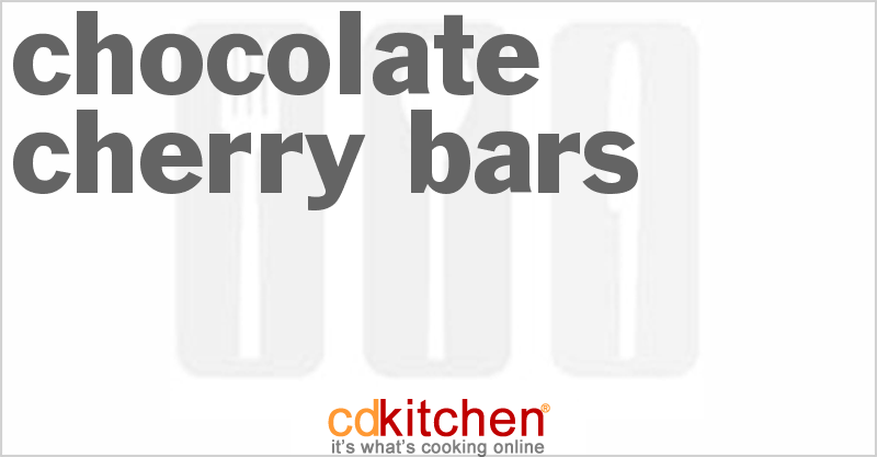 Chocolate Cherry Bars - CDKitchen.com