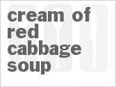 recipe for cream of red cabbage soup
