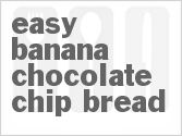 recipe for easy bread machine banana chocolate chip bread