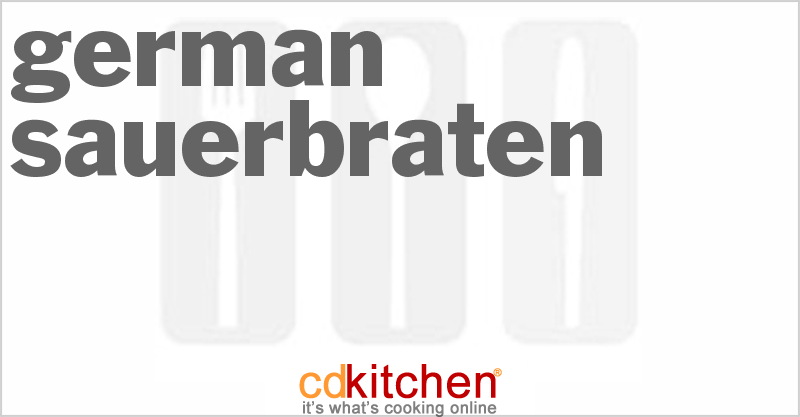 German Sauerbraten - CDKitchen.com