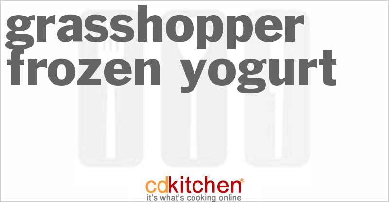 Grasshopper Frozen Yogurt - CDKitchen.com