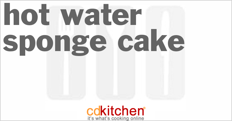 Hot Water Sponge Cake - CDKitchen.com