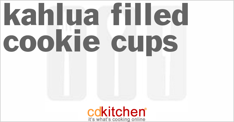 Kahlua Filled Cookie Cups - CDKitchen.com