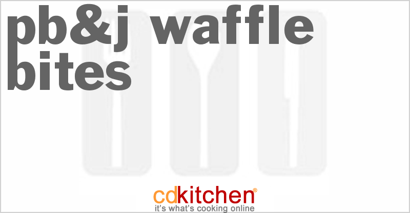 PB&J Waffle Bites - CDKitchen.com