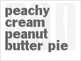 recipe for peachy cream peanut butter pie