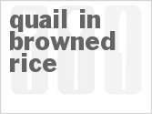 recipe for quail in browned rice