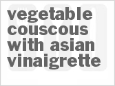 recipe for vegetable couscous with asian vinaigrette