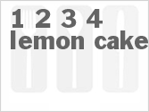 recipe for 1-2-3-4 lemon cake