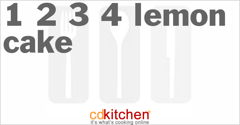 1-2-3-4 Lemon Cake - CDKitchen.com