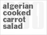 recipe for algerian cooked carrot salad