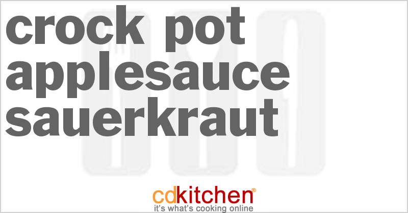 Applesauce Sauerkraut - CDKitchen.com