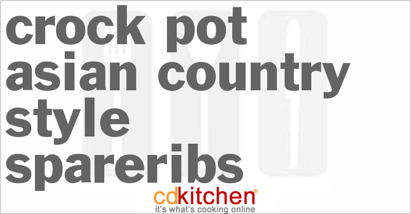 Asian Country-Style Spareribs - CDKitchen.com