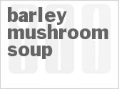 recipe for barley mushroom soup