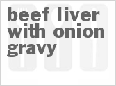 recipe for beef liver with onion gravy