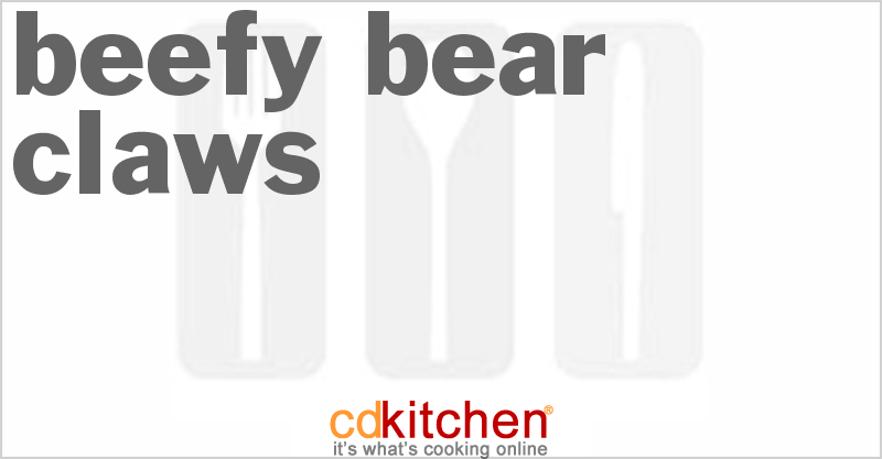 Beefy Bear Claws - CDKitchen.com