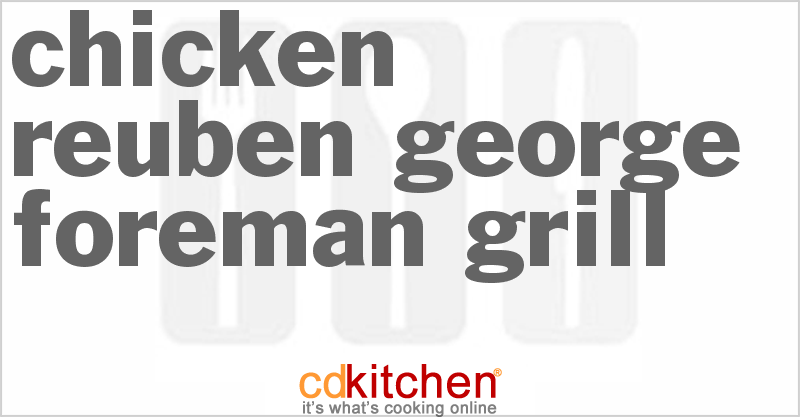 George Foreman Grill Recipes - CDKitchen