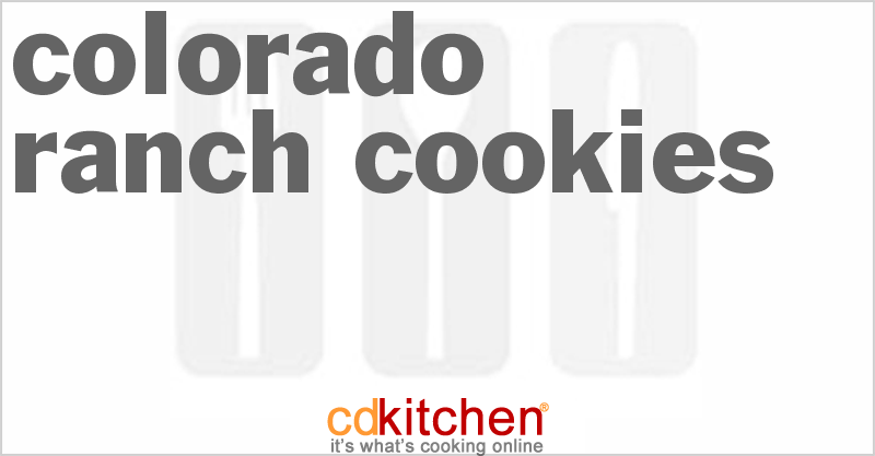 Colorado Ranch Cookies - CDKitchen.com