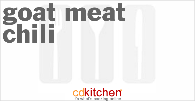 Goat Meat Chili - CDKitchen.com