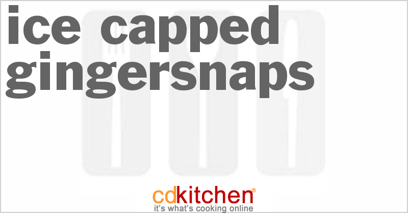 Ice Capped Gingersnaps - CDKitchen.com