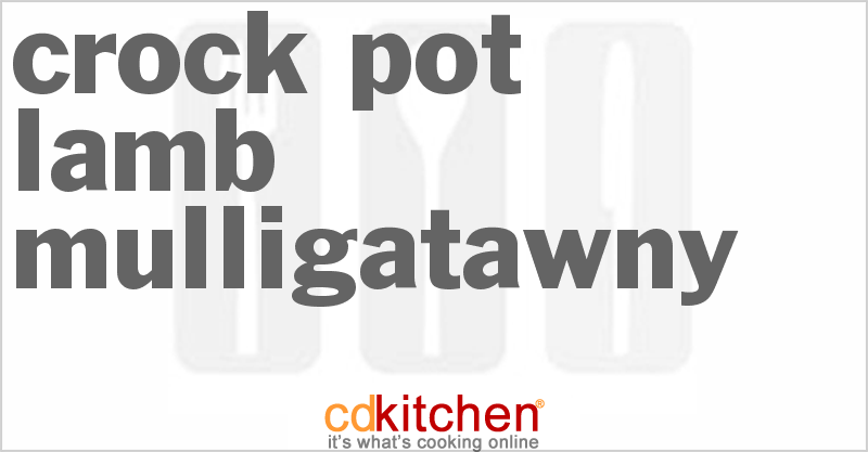 Lamb Mulligatawny - CDKitchen.com