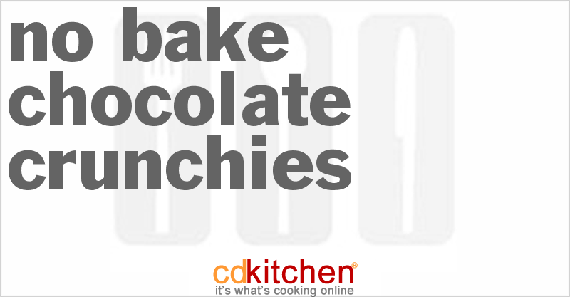 No-Bake Chocolate Crunchies - CDKitchen.com