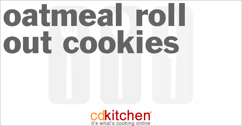 Oatmeal Roll-Out Cookies - CDKitchen.com