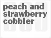 recipe for peach and strawberry cobbler