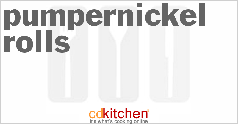 Pumpernickel Rolls - CDKitchen.com