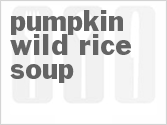 recipe for pumpkin wild rice soup