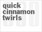 recipe for quick cinnamon twirls