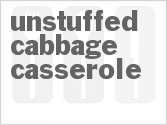 recipe for unstuffed cabbage casserole