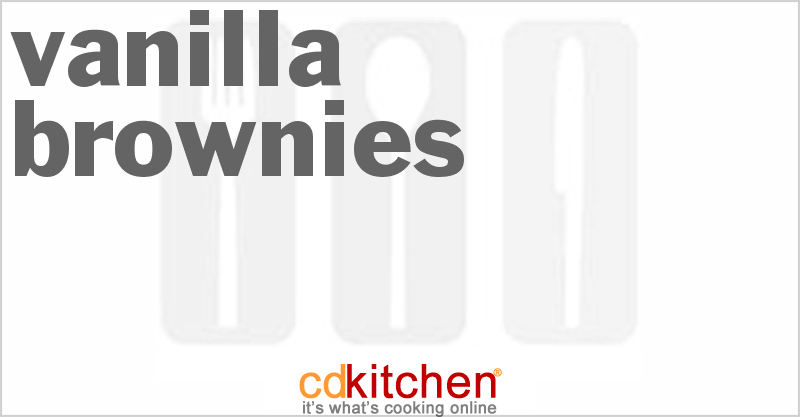 Vanilla Brownies - CDKitchen.com