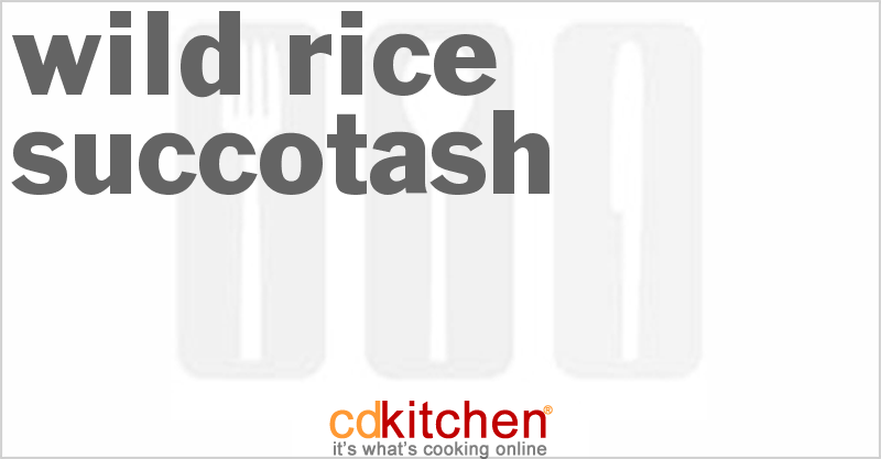 Wild Rice Succotash - CDKitchen.com