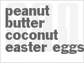 Peanut Butter Coconut Easter Eggs